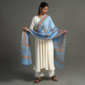 Buy Block Printed Chanderi Silk Sanganeri Dupatta