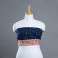 Buy Blue Block Printed Cotton Akola Blouse Piece
