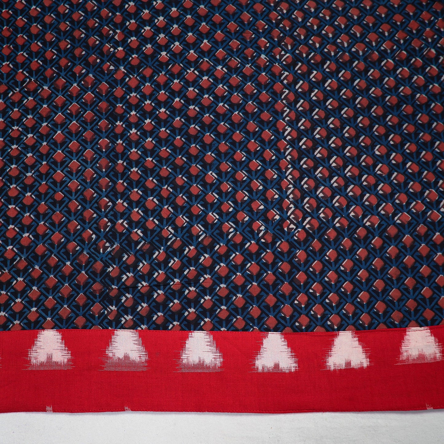 Blue - Block Printed Cotton Bagru Blouse Piece 119