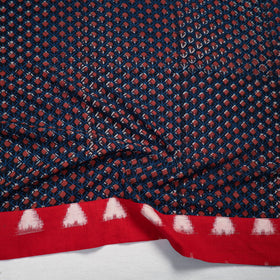 Blue - Block Printed Cotton Bagru Blouse Piece 119