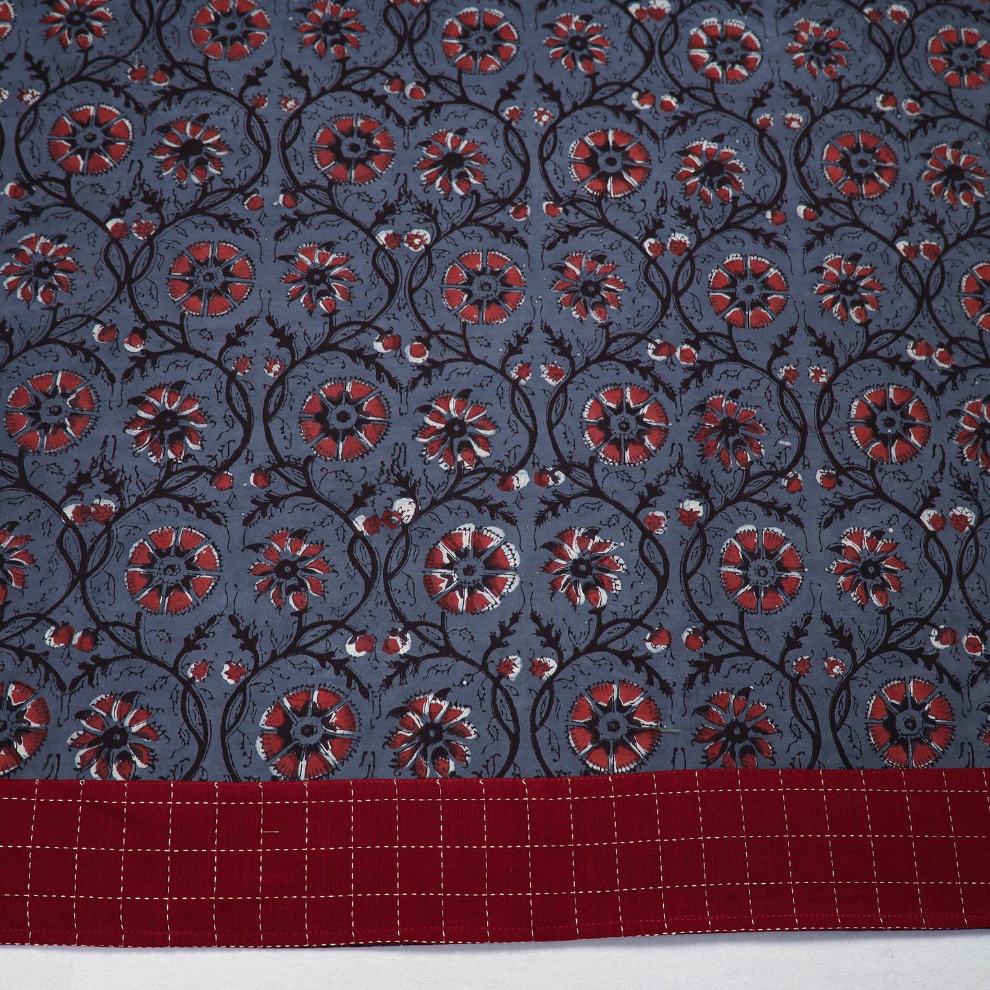 Block Printed Cotton Bagru Blouse Piece 29