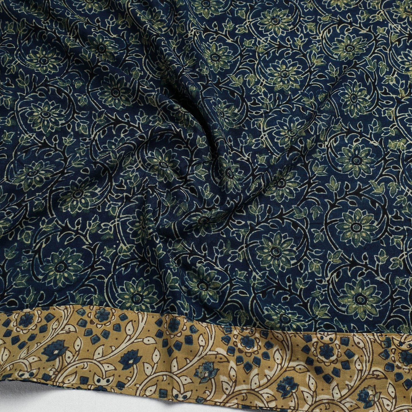 Buy Ajrakh Block Printed Cotton Blouse Piece Online at iTokri.com