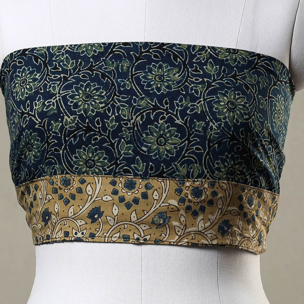 Buy Ajrakh Block Printed Cotton Blouse Piece Online at iTokri.com