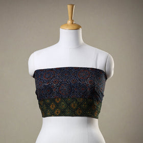 Buy Ajrakh Block Printed Cotton Blouse Piece 