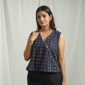 Ajrakh Cotton Crop Top | Handcrafted Elegance