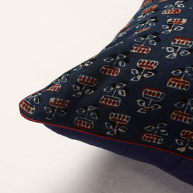 Buy Ajrakh Block Printed Cotton Cushion Cover Online at iTokri.com