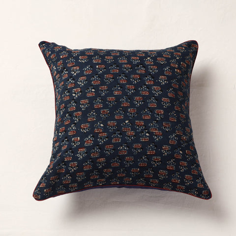 Buy Ajrakh Block Printed Cotton Cushion Cover Online at iTokri.com