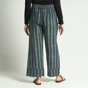 Buy Ajrakh Block Printed Cotton Elasticated Palazzo Online at iTokri.com