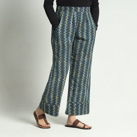 Buy Ajrakh Block Printed Cotton Elasticated Palazzo Online at iTokri.com