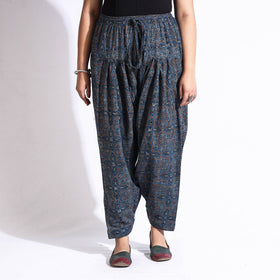 Buy Ajrakh Block Print Cotton Elasticated Salwar Online at iTokri.com