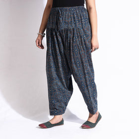Buy Ajrakh Block Print Cotton Elasticated Salwar Online at iTokri.com
