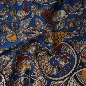 Printed cotton kalamkari fabric 09 - handcrafted