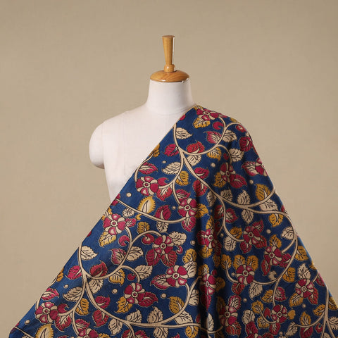 Printed cotton kalamkari fabric 09 - handcrafted