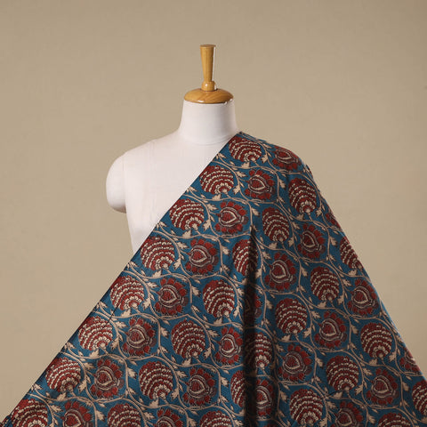 Printed cotton kalamkari fabric 23 - handcrafted