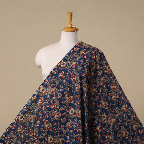 Printed cotton kalamkari fabric 24 - handcrafted