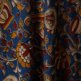 Printed cotton kalamkari fabric 38 - handcrafted