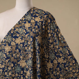Printed cotton kalamkari fabric 45 - handcrafted