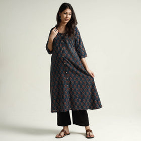  Ajrakh Block Printed Cotton Kurta with Palazzo Set Online at iTokri.com