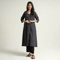  Ajrakh Block Printed Cotton Kurta with Palazzo Set Online at iTokri.com