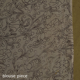 Printed cotton nellore kalamkari saree 40 - handcrafted