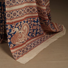 Blue - printed cotton nellore kalamkari saree 53