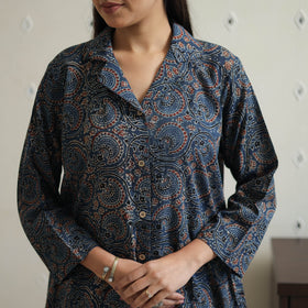 Blue - printed cotton co-ord set 03 - handcrafted