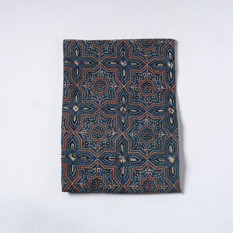  Ajrakh Block Printed Cotton Precut Fabric (1.7 meter) 09 