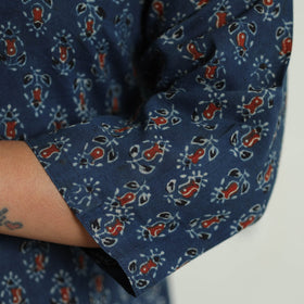 Buy Ajrakh Block Printed Cotton Straight Kurta 03 Online at iTokri.com