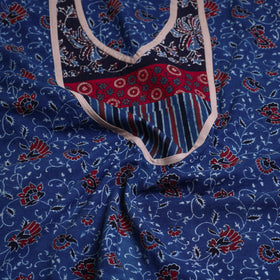  Block Print Cotton Ajrakh Kurta Material 