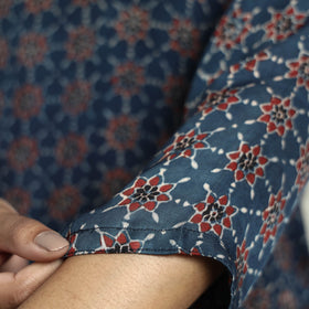  Ajrakh Block Printed Modal Silk Kurta with Palazzo Set Online at iTokri.com