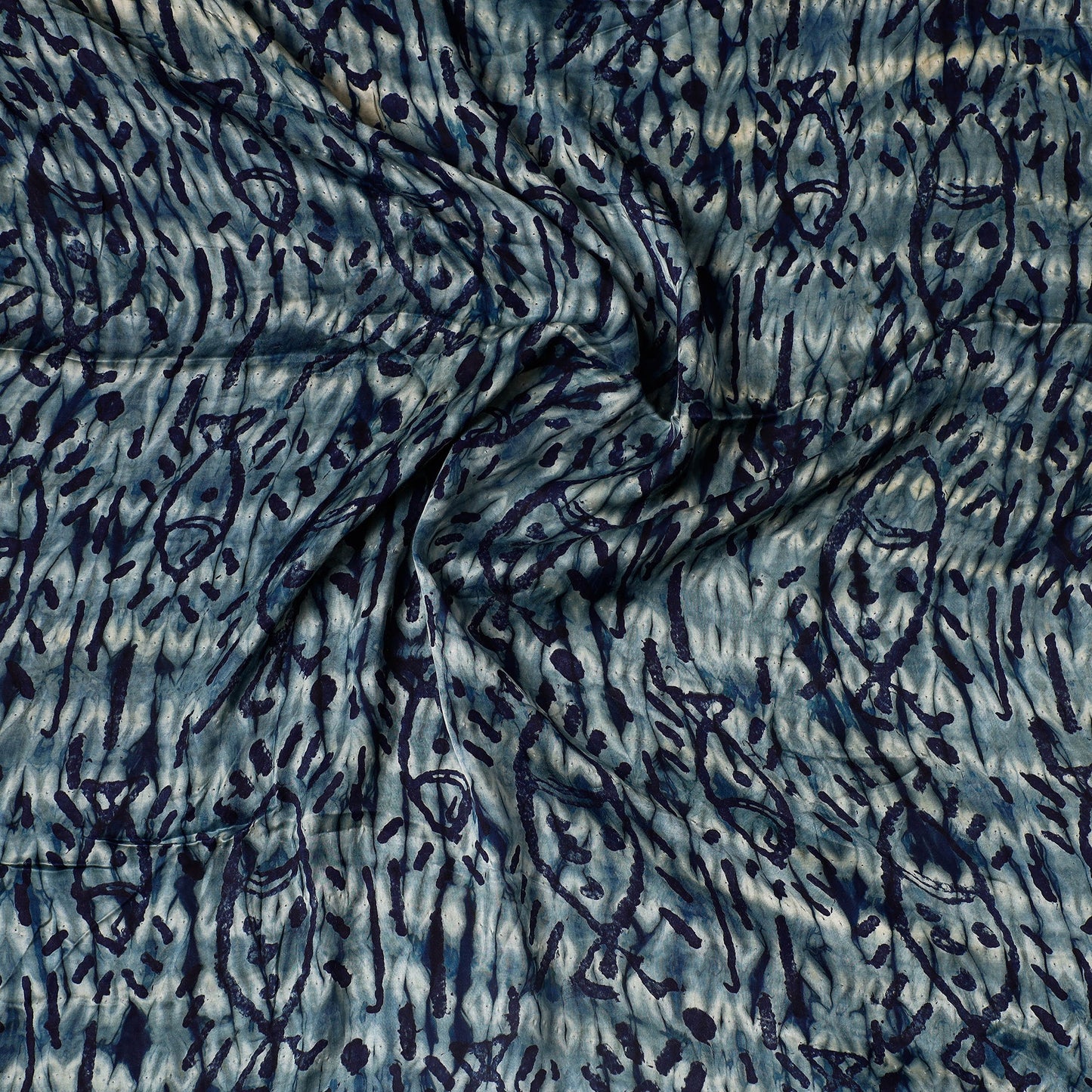  Ajrakh Block Printed Modal Silk Precut fabric 