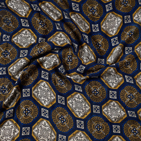  Ajrakh Block Printed Modal Silk Precut fabric 