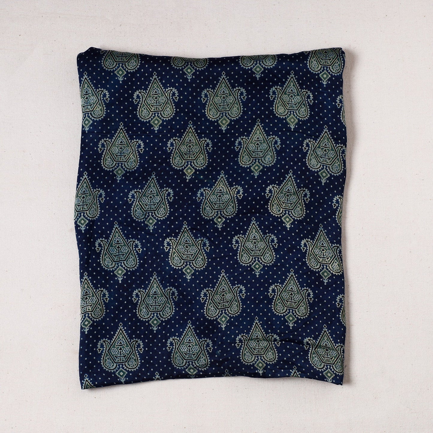  Ajrakh Block Printed Modal Silk Precut fabric 