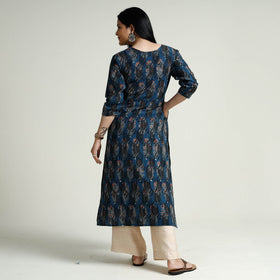  iTokri Casuals - Ajrakh Block Print Cotton Long Kurta 