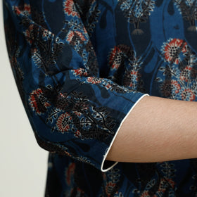  iTokri Casuals - Ajrakh Block Print Cotton Long Kurta 