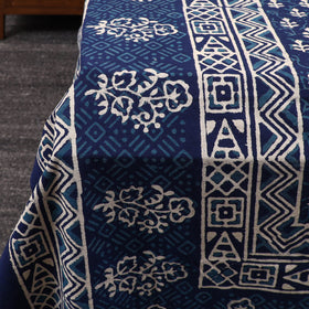 Blue - pure cotton double indigo bagru bed cover set 04