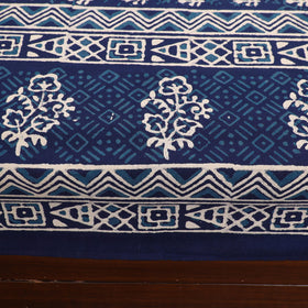 Blue - pure cotton double indigo bagru bed cover set 04