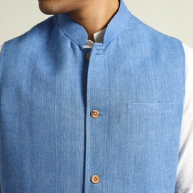 Buy Pure Cotton Handloom Men Nehru Jacket 06 Online at iTokri.com