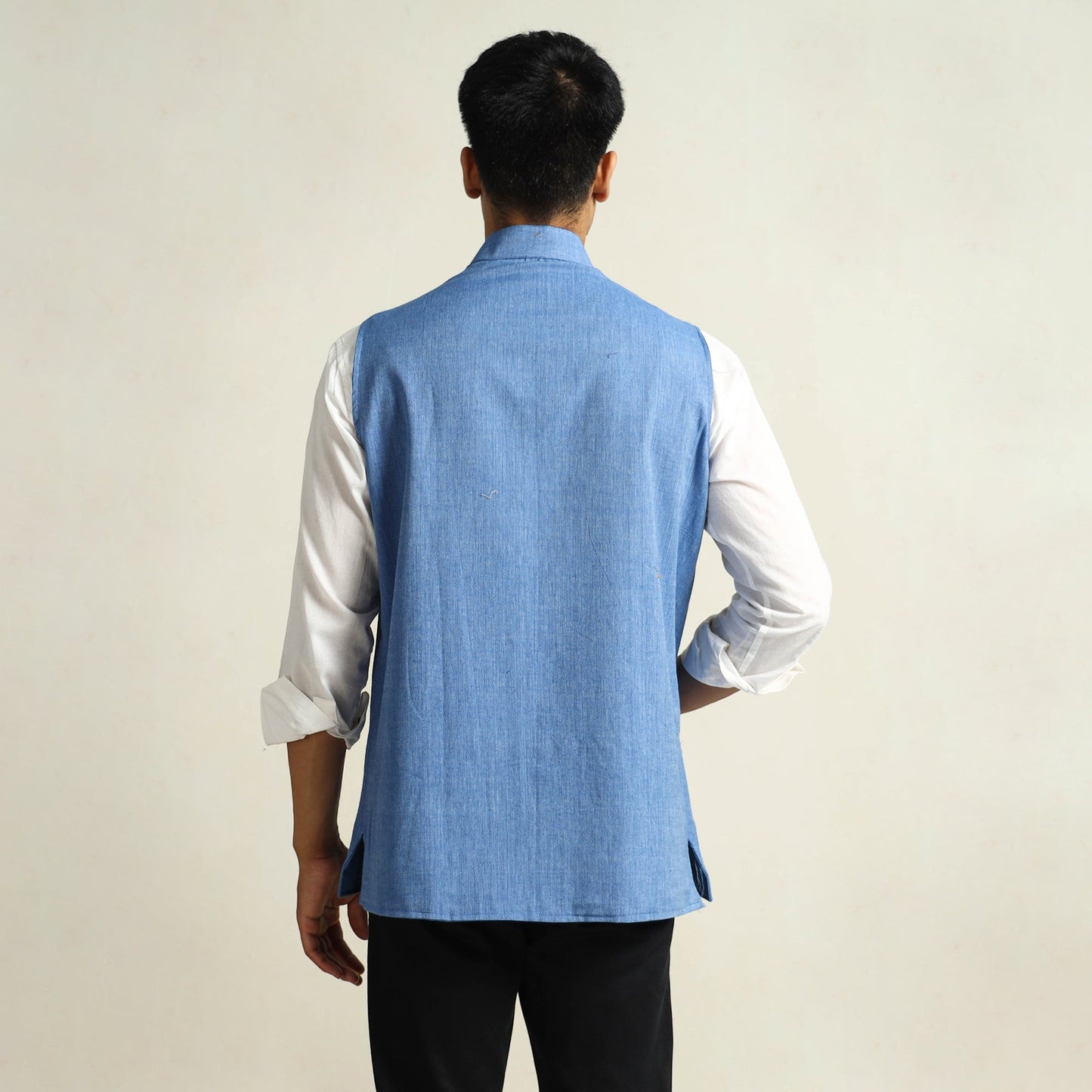 Buy Pure Cotton Handloom Men Nehru Jacket 06 Online at iTokri.com