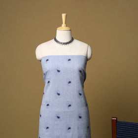 Pure cotton jacquard 3pc unstitched dress material 05