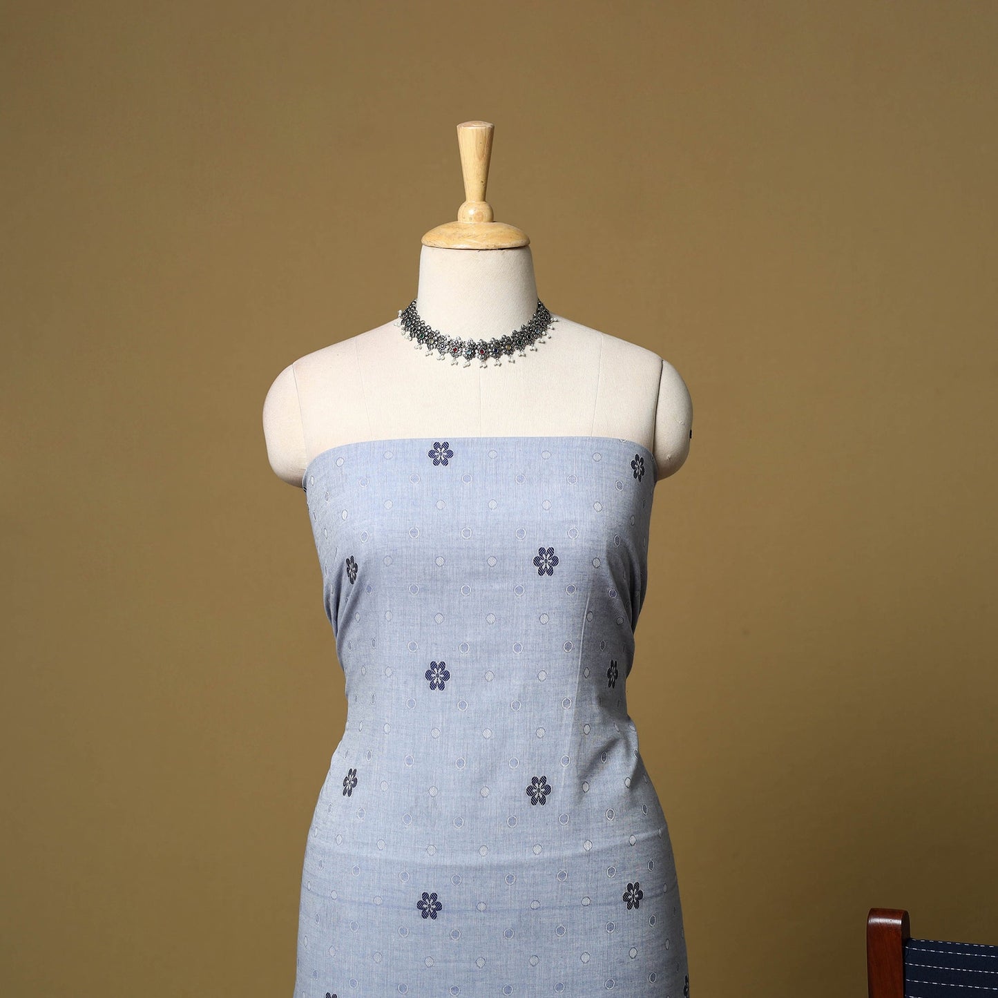 Pure cotton jacquard 3pc unstitched dress material 08