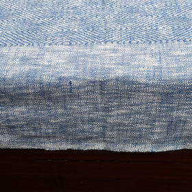 Blue - pure handloom cotton double bed cover from bijnor 07