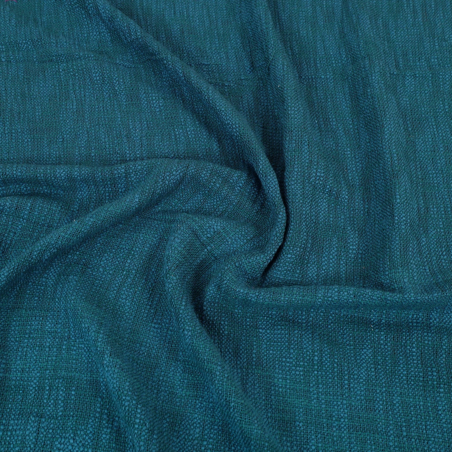 Blue - pure handloom cotton double bed cover from bijnor 08