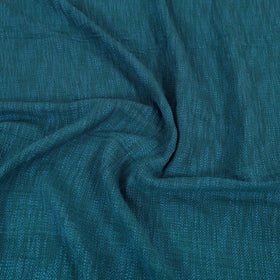 Blue - pure handloom cotton double bed cover from bijnor 08