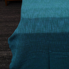 Blue - pure handloom cotton double bed cover from bijnor 08