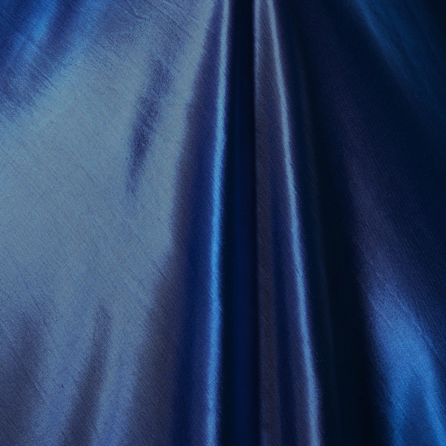 Blue - pure mashru silk plain fabric (width - 46 in) 02