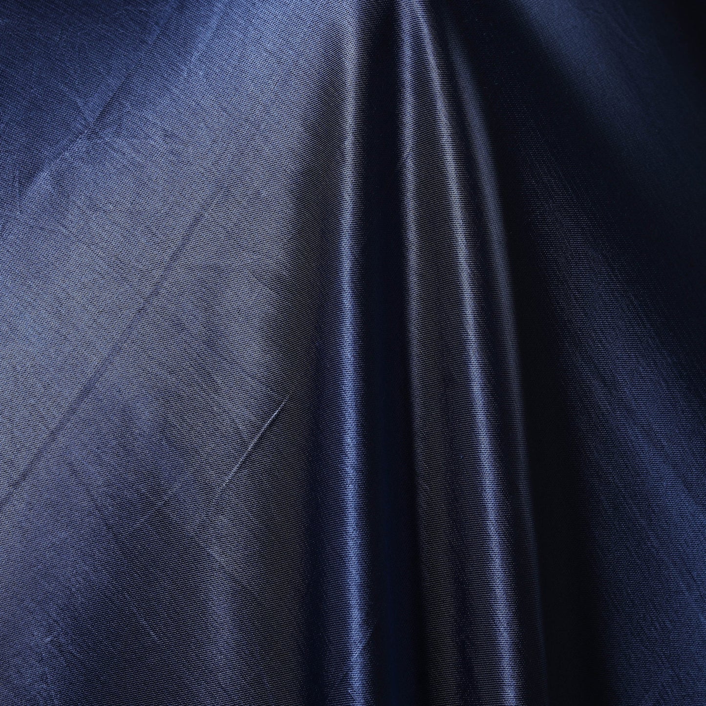 Blue - pure mashru silk plain fabric (width - 46 in) 05