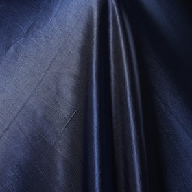 Blue - pure mashru silk plain fabric (width - 46 in) 05