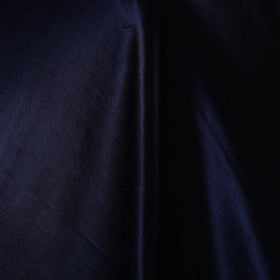 Blue - pure mashru silk plain fabric (width - 46 in) 08