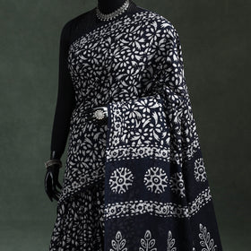 Pure mul cotton hand block batik print saree 44